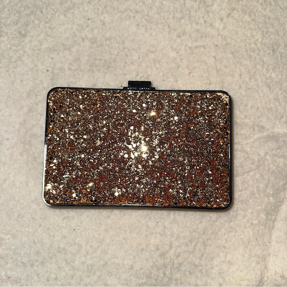 Henri Bendel gold clutch/shoulder cocktail purse!